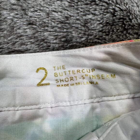 Lilly Pulitzer The Buttercup Short 5" Inseam Sz 2 Sparkling Sands - Picture 5 of 7